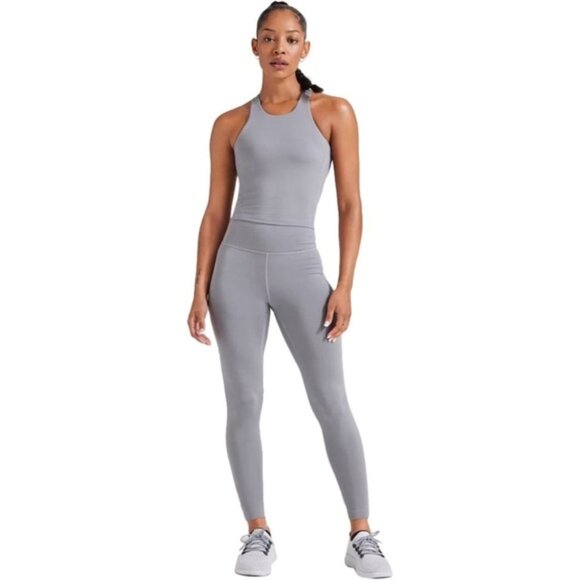 Allbirds Natural Leggings Midrise Compressive Skinny ankle Tights Gray Gust Sz S - Picture 5 of 16